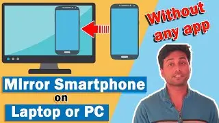 How to Share Mobile Screen to PC using USB & WiFi Without any Software or Mobile Applications.