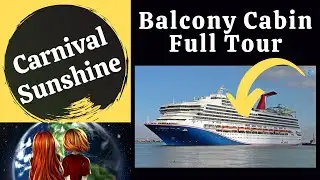 Carnival Sunshine - Balcony Cabin Full Tour - Room 6251