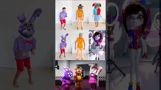 Fnaf Freddy x Bonnie x Pomni Dancing🤩