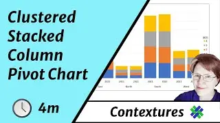 Create a Clustered Stacked Column Pivot Chart in Excel