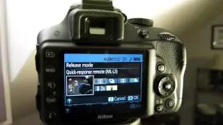 Setting a self timer using release mode on Nikon D3300