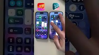 Control Center on IOS 18 VS IOS 17. #ios18 #iphonetricks