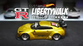 Nissan GT-R R35 Liberty Walk Custom Hot Wheels