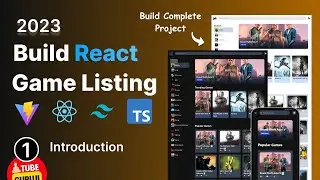 #1 Build Game Listing app with React Tailwind CSS, Vite, Vercel : Introduction & Overview