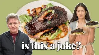 We Tried Gordon Ramsay's Viral Vegan Eggplant Steak 😱