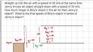 Physics: Mechanics: Free Fall: Free Fall Difference in Time of Flight