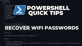 PowerShell Quick Tips : Recover WiFi passwords