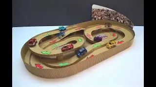 DIY Magic track with magic cars out of cardboard