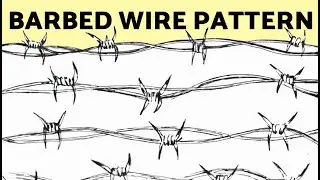 How to Draw a Barbed Wire Pattern