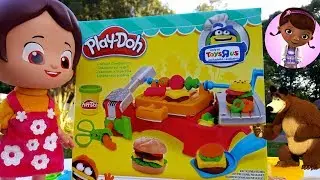 Play Doh Oyun Hamuru ile Yemek Niloya Doktor Dottie Kocaayı ve Tospik için Yemek Yaptık Paket Açma