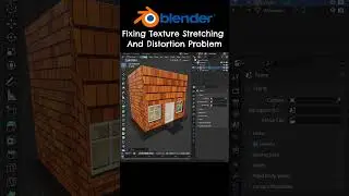 Fixing Texture Stretching And Distortion Issues In Blender #shorts