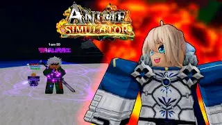 TÔ FICANDO CADE VEZ MAIS FORTE NESSE NOVO JOGO... ANIME SIMULATOR - ROBLOX