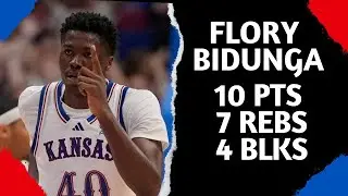 Flory Bidunga Highlights vs. Washburn | 10/29/24 | 10 Pts, 7 Rebs, 4 Blks