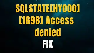 Easiest way to fix  SQLSTATE[HY000] [1698] Access denied for user 'root'@'localhost' error in MySQ