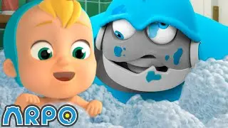 ARPO Must Keep the Baby CLEAN!!! | 2 HOURS OF ARPO! | Funny Robot Cartoons for Kids!