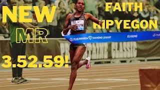 FAITH KIPYEGON STORMS TO VICTORY! | RUNS INSANE 3:52 | DIAMOND LEAGUE MEETING EUGENE