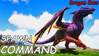 Dragon Boss ARK Spawn COMMAND | How To Summon DRAGON BOSS Ark CODE 2023