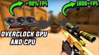 CSGO: How to Massively BOOST FPS by Overclocking GPU/CPU on Low-End-PC/Laptop┃Rare New Method 2022