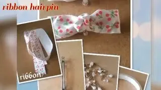 리본 머리핀 만들기 팁 How to make ribbon hairpin #easybowtutorial #ribbonart #kidshairpin