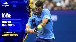 Laslo Djere vs. Novak Djokovic Highlights | 2024 US Open Round 2