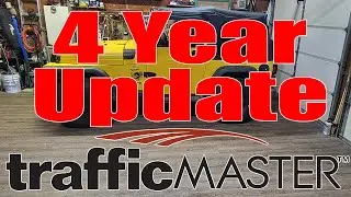 4 year update using the TrafficMASTER Peel & Stick Vinyl Flooring in my Garage