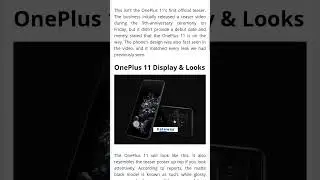 OnePlus 11 Launch Date and Specs 