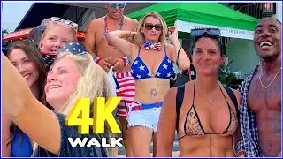 【4K】𝐖𝐀𝐋𝐊 ➜ Fort Lauderdale ☘️ Beach 🇺🇸 USA 🇺🇸  walking tour ! Miami