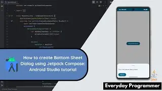 Creating Bottom Sheet Dialog using Jetpack Compose in Android Studio #androidstudiotutorial