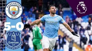 AGUERO FAIRYTALE AT THE ETIHAD | Man City 5-0 Everton Highlights