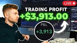 LIVE TRADING - How To Make $3,913 In A Day (100x Strategy 2024)