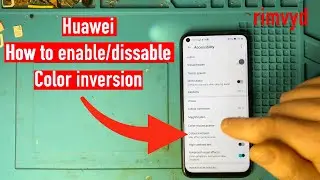 How to enable or disable inverted colors on Huawei phone