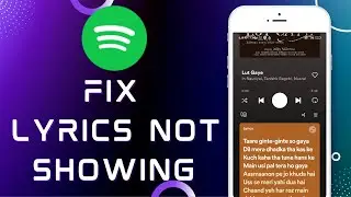 How to Fix LYRICS NOT SHOWING On Spotify | Spotify Lyrics Not Working Solved! @Noteartener