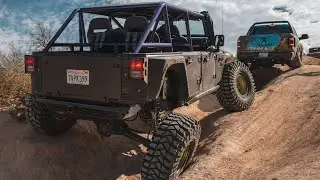 WHIPPLE SUPERCHARGED JEEP WRANGLER VS RAM TRX GETS SCARY OFF ROADING!