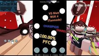 Roblox Funky Friday // Champion (Hard) 100.00% PFC Perfect Combo!! | silicosis NOT et. also vs matt