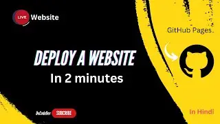 Deploy a Static HTML & CSS Website Using GitHub Pages in 2 Minutes 