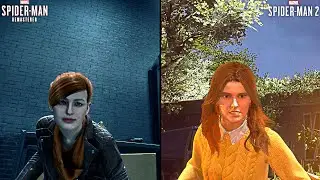 Marvel's Spider Man Remastered MJ Watson Vs. Marvel's Spider Man 2 MJ Watson | Comparison