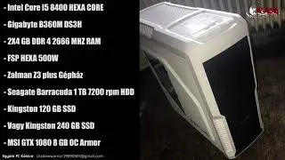 Megépült: I5 8400+GTX 1080 Privát PC