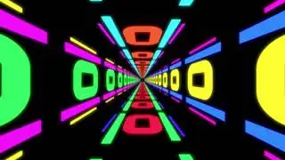 Fantastic Tunnel Retro Loop | Square Theme IN | 4K Background Video | Free Download