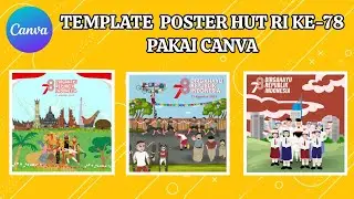 cara membuat poster Instagram hari kemerdekaan 2023 Indonesia di canva - HUT RI 78