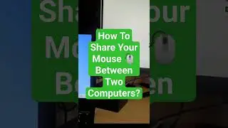 How To Share Your Mouse Between Two Computers, share your mouse on your desktop with your Laptop!