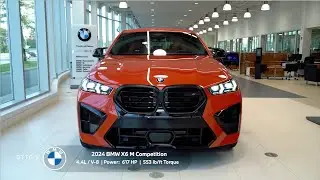 BMW X6 M Competition (2024) - Toronto Red Metallic - Sakhir Orange Full Merino Leather