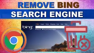 How to remove or change Bing in google Chrome Web Browser