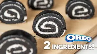 2-INGREDIENT Oreo Sushi Roll 💙 | Easy Oreo Recipes No Bake