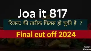 JOA IT 817 final cut off