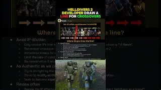 HELLDIVERS 2 DEVELOPER DRAW A LINE FOR CROSSOVERS