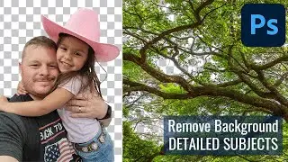 How to Remove Background in Photoshop 2023 Trees, Hair, & Complex Images using Photoshop Channels