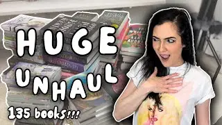 HUGE book unhaul 🙈 135+ books