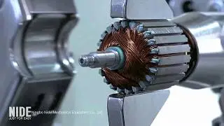 motor manufacturing automatically : stator and armature production assembly line