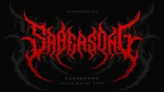 Sabersong | Black Metal Font Vol.3 Free Download