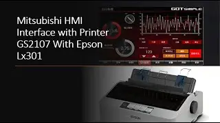 Mitsubishi HMI Interface with Printer GS2107 With Epson Lx301